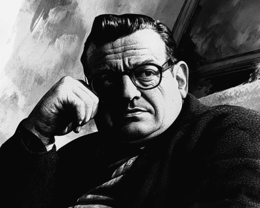 Monochrome Mario Puzo Diamond Painting