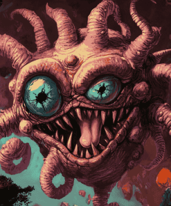 Monster Beholder Creature Diamond Painting