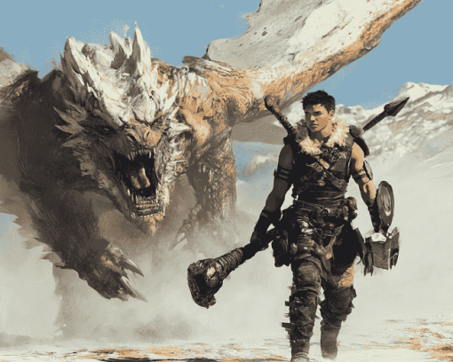 Monster Hunter Action Movie Diamond Painting