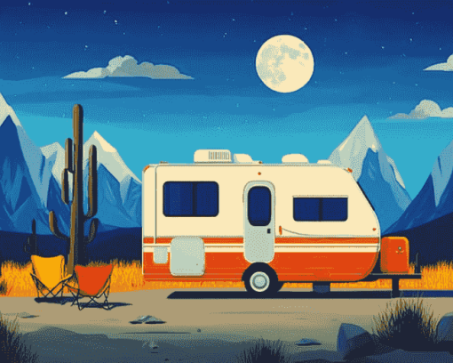 Motor Home Adventure Diamond Painting