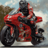 Motorcycle Racing Enthusiast Diamond Painting