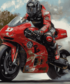 Motorcycle Racing Enthusiast Diamond Painting