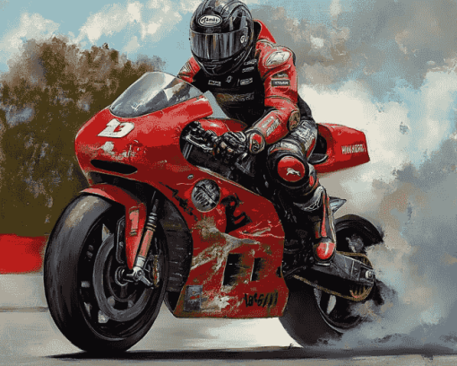 Motorcycle Racing Enthusiast Diamond Painting