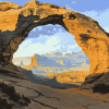 Mountain Landscapes Arch Diamond Painting