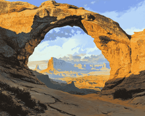 Mountain Landscapes Arch Diamond Painting