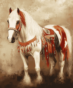 Native American Horse Art Diamond Painting