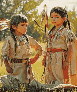 Native American Kids Diamond Painting