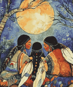 Native American Women Diamond Painting