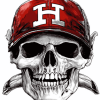 Nebraska Huskers Blackshirts Skull Diamond Painting