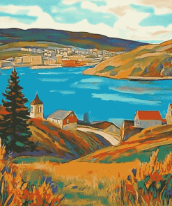 Newfoundland Landscapes Mountains Diamond Painting