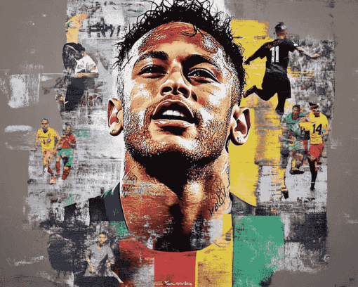 Neymar Football Icon Diamond Painting