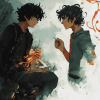 Nico Di Angelo Anime Diamond Painting