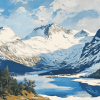 Norwegian Mountain Landscapes Diamond Painting