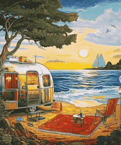 Oceanside Airstream Adventure Diamond Painting