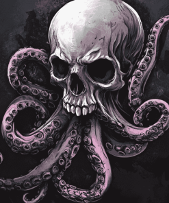 Octopus Skull Diamond Painting