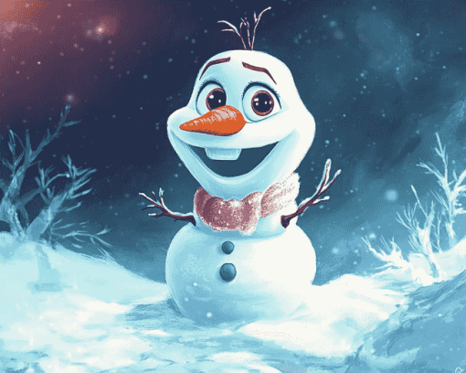 Olaf Frozen Snowman Diamond Painting