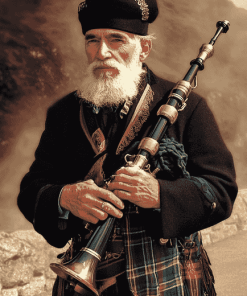 Old Scottish Piper Vintage Diamond Painting