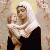 Our Lady Of The Ilies Vintage Diamond Painting