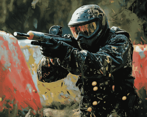 Paintball Game Diamond Painting