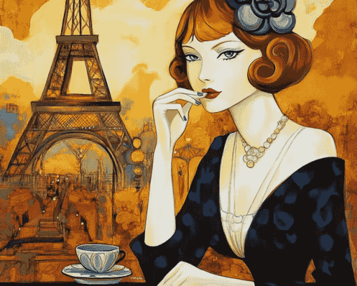 Parisian Ladies Elegance Diamond Painting