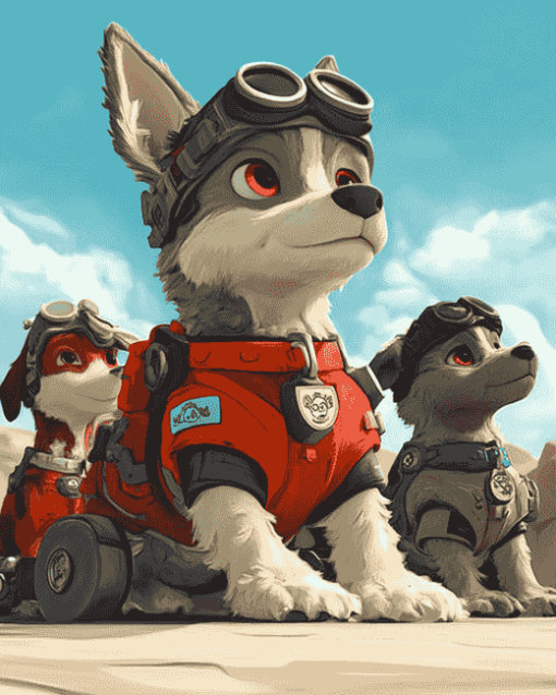 Patrol Paw Puppies Diamond Painting