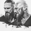 Paul Levesque Triple H Black And White Diamond Painting