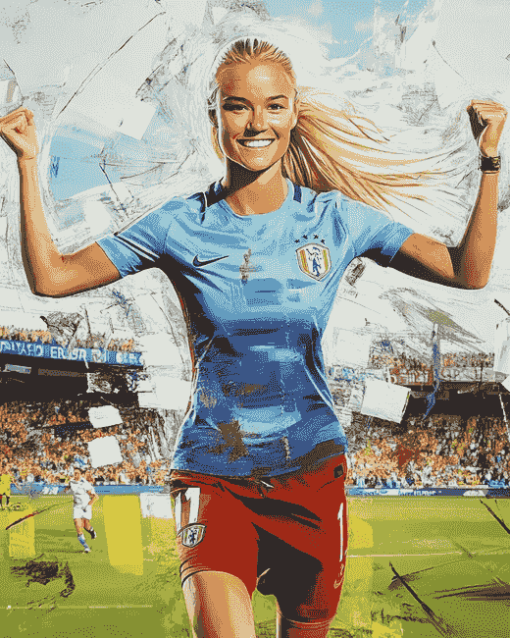 Pernille Harder Football Diamond Painting