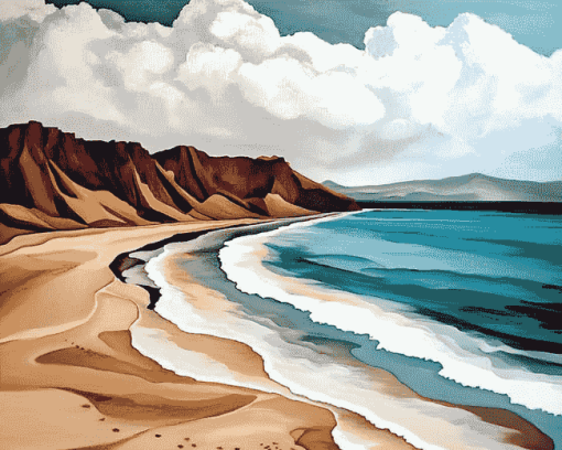 Peru Beach Scene Diamond Painting