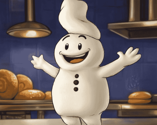 Pillsbury Doughboy Cartoon Diamond Painting