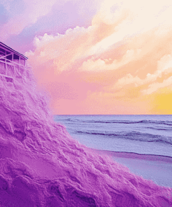 Pink Sarasota Beaches Diamond Painting