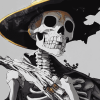 Pirate Skeleton Art Diamond Painting