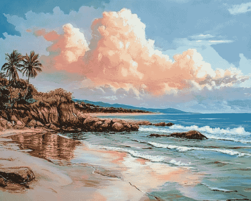 Playa Punta Mita Beach View Diamond Painting