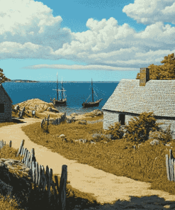 Plymouth Massachusetts Scenic Diamond Painting