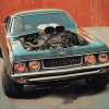 Plymouth Roadrunner Car Diamond Painting