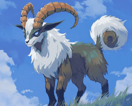 Pokemon Gogoat Anime Diamond Painting