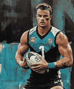 Port Adelaide Footballer Diamond Painting