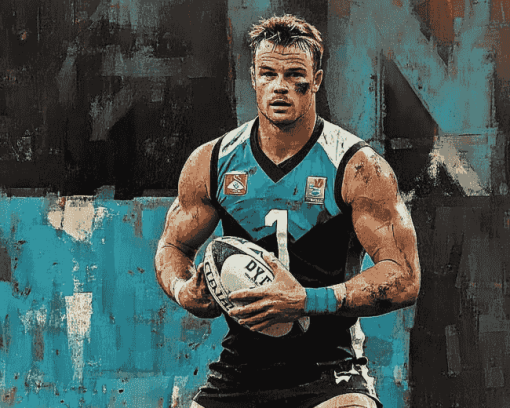 Port Adelaide Footballer Diamond Painting