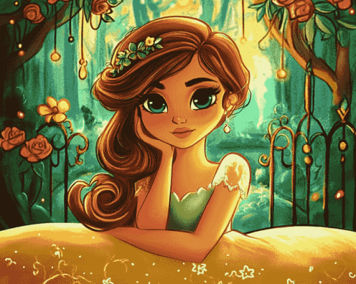 Pretty Princess Cartoons Diamond Painting