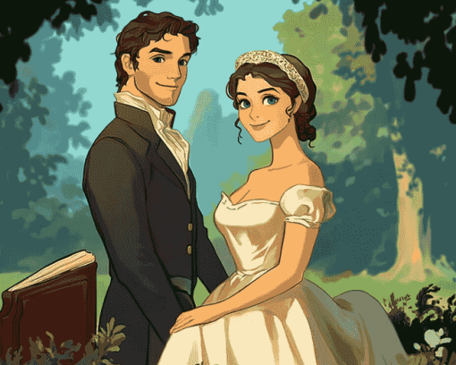 Pride And Prejudice Animation Diamond Painting