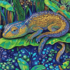 Psychedelic Chameleon Animation Diamond Painting