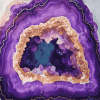 Purple Geode Stone Diamond Painting