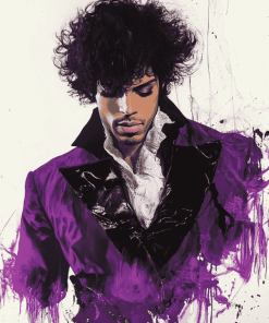 Purple Rain Movie Diamond Painting