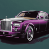 Purple Rolls Royce Luxury Diamond Painting