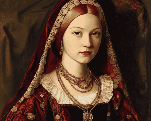 Queen Catherine Of Aragon Vintage Diamond Painting