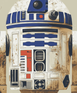 R2d2 Cartoon Diamond Painting