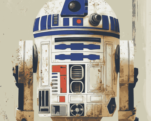 R2d2 Cartoon Diamond Painting