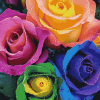 Rainbow Flower Blossoms Diamond Painting