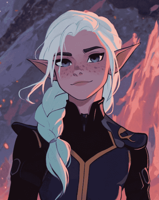 Rayla from The Dragon Prince Diamond Painting