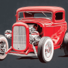 Red 32 Ford Coupe Engine Diamond Painting