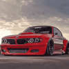 Red BMW E10 Car Diamond Painting